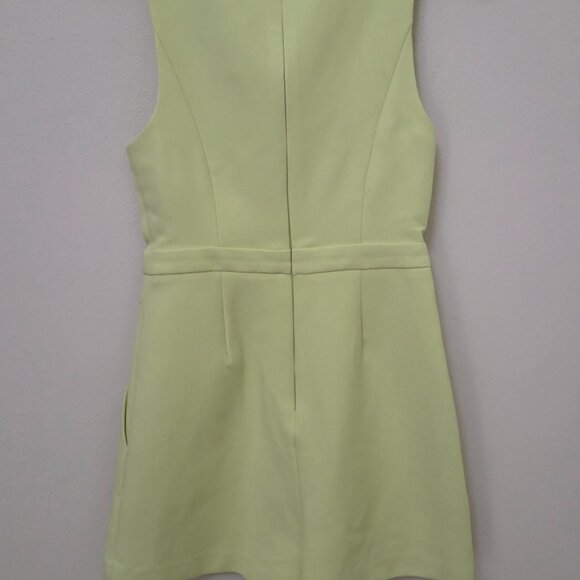 BCBGMAXAZRIA V-Neck Romper LIME SHERBERT - Picture 5 of 7